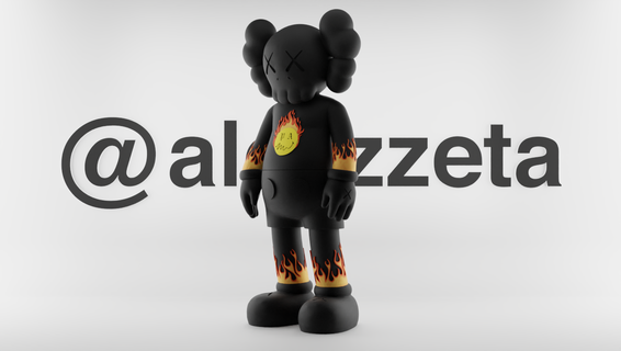 kaws palm angels 2 companion art open medicom toy hypebeast esculpture character flayed flame white vynil cartoon urban decoration interior 3d print model - Mito3D