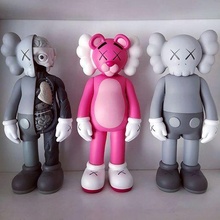 kaws pink phanter companion flayed open game hypebeast art medicom toy esculpture mickey network mouse authors brian donelly cartoon 3d print model - Mito3D