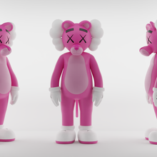 kaws pink phanter game hypebeast art medicom toy esculpture mickey network mouse authors brian donelly cartoon 3d print model - Mito3D