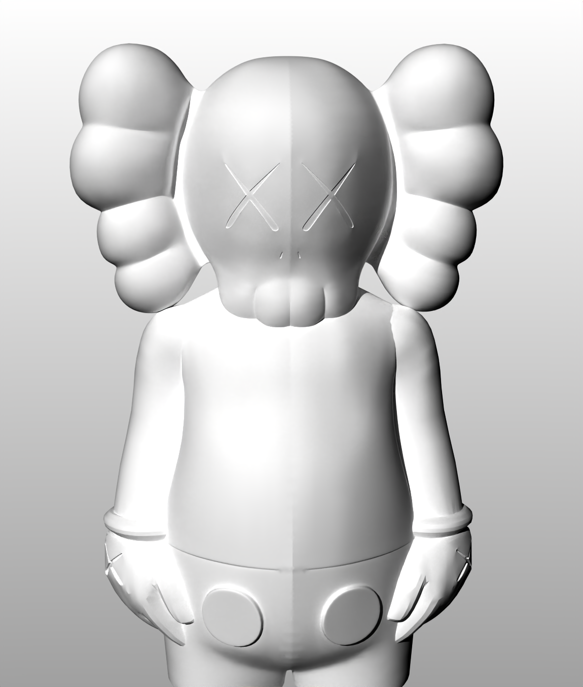 kaws sculpture art 3D print model - Mito3D