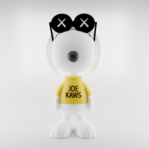 kaws snoopy woodstock 3D print model - Mito3D