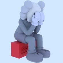 kaws supremo 20 moda hipebest arte brinquedo 3d print model - Mito3D