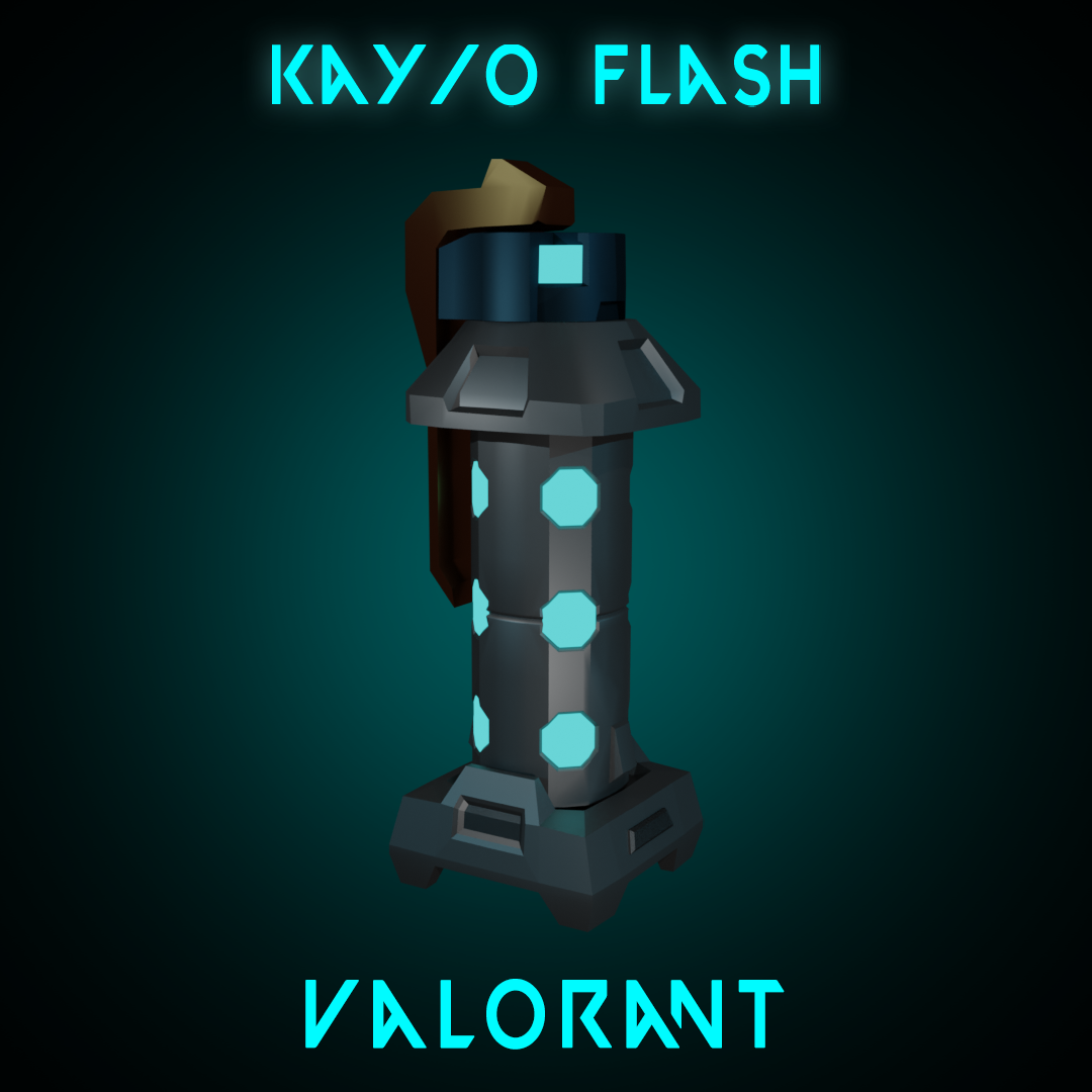 kay flashbang - valorant cosplay articles kayo valuant riot riotgames flash accessories 3D print model - Mito3D