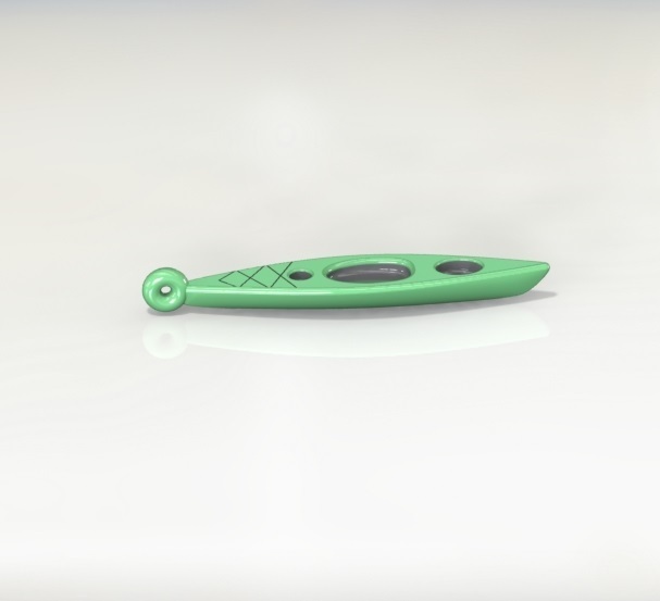 Kajak Schlüsselbund Schlüssel Kette Sport Rudern 3D print model - Mito3D