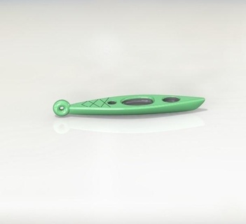 caiaque chaveiro chave esporte remo 3d print model - Mito3D