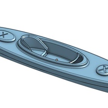 kayak portachiavi 3d print model - Mito3D