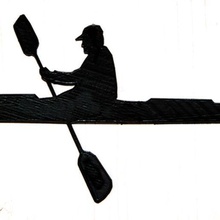 kayac silueta cabaña firmar 3d print model - Mito3D