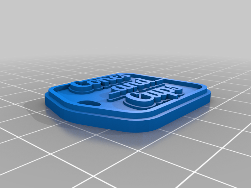 kc cones cups 4cm customized keychains 3D print model - Mito3D