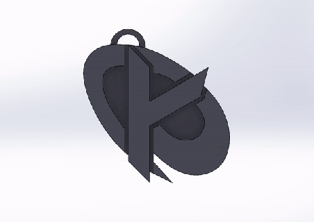 kcorp logo key ring kcrop karmincorp kameto e-sport art lol rocketleague 3d print model - Mito3D