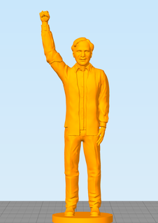kcr k chandrashekar rao statue politician state leader chiefminister 3d print model - Mito3D