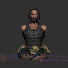 keanu reeves statue bust stl files game power heroes super movie human robot john wick 3d print model - Mito3D