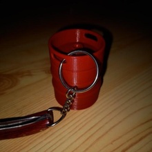 kechain coins - beer barrel fashion keychain key keg coin 3d print model - Mito3D