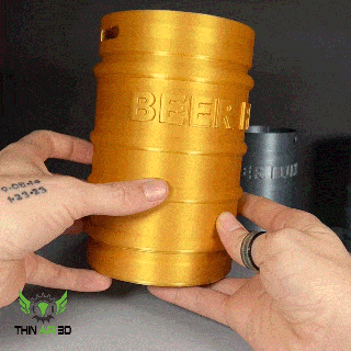 keg stash container piggy bank 3d print model - Mito3D
