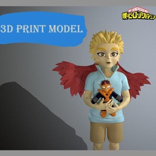 Keigo Takami jung Held Akademie Boku mha Baby Falke Anime Manga bemühen Spielzeug Enji Flügel Skulpturen 3d print model - Mito3D