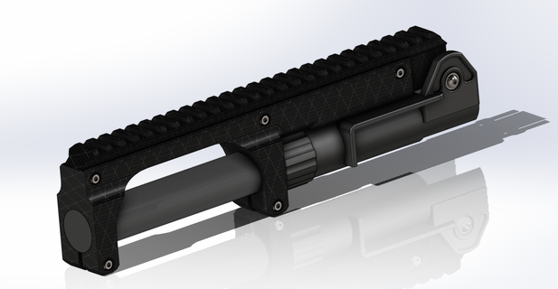 Keltec alt 2000 gen 2 Picatinny Demiryolu uzantı tüfek silah 3d print model - Mito3D