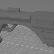 kelvarek consolidado braços kd 30 dissuadir pistola 3d print model - Mito3D