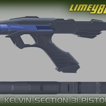 Kelvin 31 phaser seção Estrela caminhada 3d print model - Mito3D