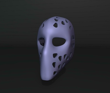 ken dryden mask hockey 3d print model - Mito3D
