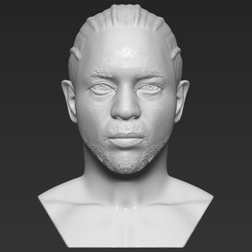 Kendrick Lamar büst 3 boyutlu baskı hazır stl obj biçimleri Eminem rapçı dre küçük Wayne Tyga Travis Scott Jay z meraklı dogg 50 sent Tupac 3D print model - Mito3D