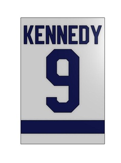 kennedy maple leafs banner hockey toronto sign legend ted 3d print model - Mito3D