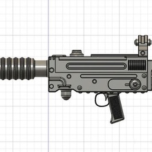Kenner Estrela guerras potf2 Stormtrooper pesado infantaria blaster rifle 1 12 6 cosplay 3d print model - Mito3D