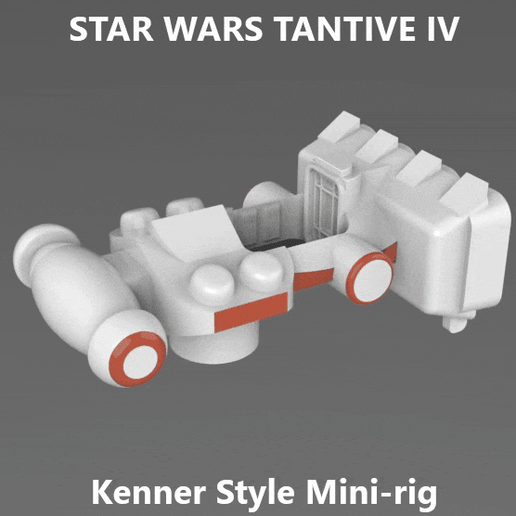 Kenner style minirig tentant iv étoile guerres 3D print model - Mito3D