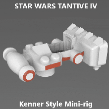 kenner style minirig tantive iv star wars 3d print model - Mito3D