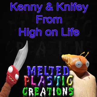 Kenny faca combo Alto vida on arma fogo brinquedo jogos mão recentes vídeo notícia acessórios 3d print model - Mito3D