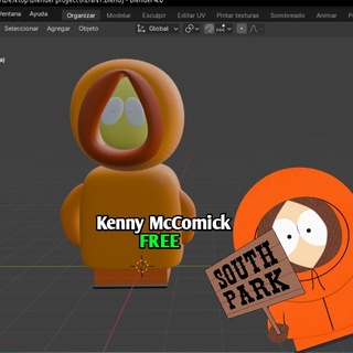 kenny Mccormick güney park 3d print model - Mito3D