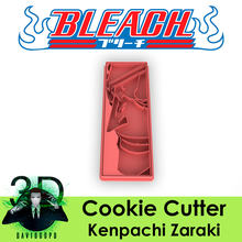 Kenpachi Zaraki biscoito cortador alvejante 3d print model - Mito3D