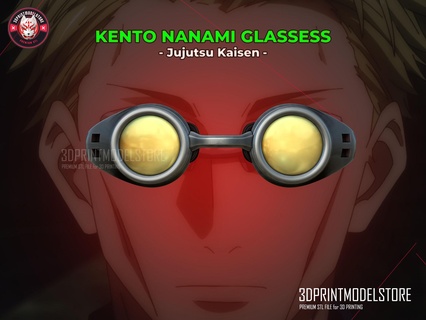 kento nanami glassess - jujutsu kaisen cosplay halloween mask premium stl files jujutsukaisen glass crused tool weapon 3d print model - Mito3D