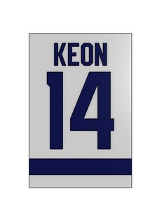 keon maple leafs banner hockey toronto sign legend dave 3d print model - Mito3D