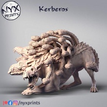 kerberos -cerberus- miniature game sculpture art statue ancient creature monster fantasy cerberus beast tabletop dnd miniatures figurines dog hades underworld mythology guardian hellhound 3d print model - Mito3D