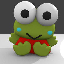 kero keroppi - tender frog game 3d print model - Mito3D
