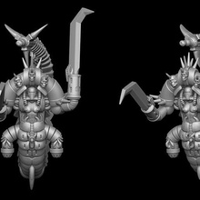 kerubists - void futuristic space elves game stl tabletop wargaming 3d print model - Mito3D