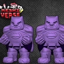 keshiverse - cómic de batman the dark knight returns juego vinilo juguete superhéroe super pop keshi héroe dc comics comicbook vs superman 3d print model - Mito3D