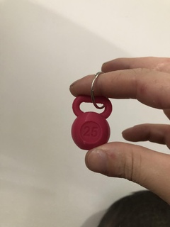 kettlebell keychain gym crossfit 3d print model - Mito3D