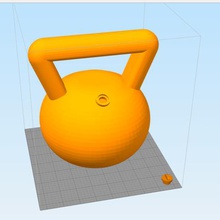 kettlebell russian weight pesa rusa tool gym 3d print model - Mito3D