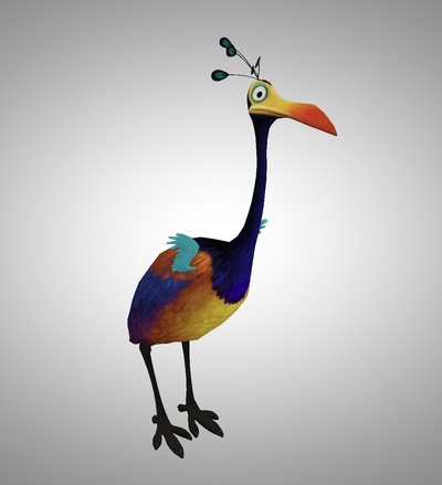 kevin art bécassine oiseau disney pixar royaume magique disney 3d print model - Mito3D