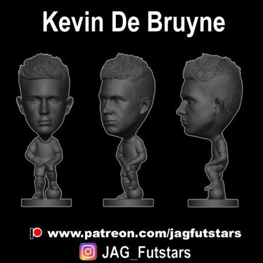 kevin bruyne - manchester city soccer figure de chelsea futebol futbol 3D print model - Mito3D