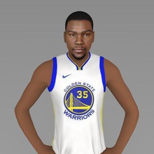 kevin durant ready full color 3d printing gadget harden warriors cavaliers shaq oneal curry kobe bryant michael jordan nba basketball los angeles lakers miniature figurine lebron james 3d print model - Mito3D