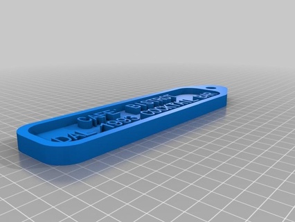 llave bar personalizado casa 3d print model - Mito3D
