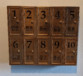 chiave scatola armadietto industriale Vintage chiavi decorazione arte squillare parete 3d print model - Mito3D