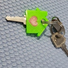 Schlüssel cap home Kopf zu bedecken key-tag - Schlüssel-Abdeckung 3d print model - Mito3D