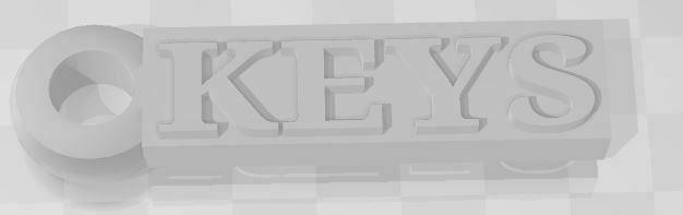 key chain - Home keys 3d print model - Mito3D