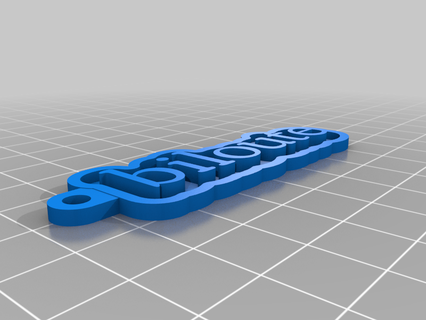 llave cadena billón personalizado llaveros 3d print model - Mito3D