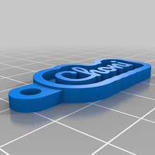 llave cadena choni personalizado llaveros 3d print model - Mito3D