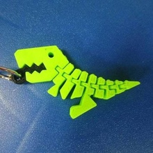 llave cadena flexi rex joyería joya llaveros 3d print model - Mito3D