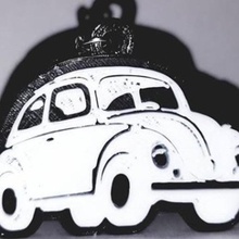 key chain ring vocho volkswagen gadget Schlüssel-ring 3d print model - Mito3D
