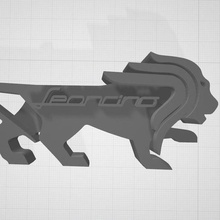 chiave catena leoncino attrezzo 3d print model - Mito3D